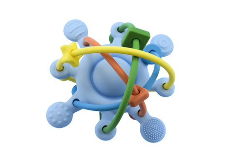 Sensory Space Rattle Teether - Blue