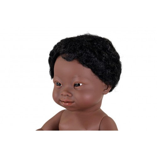 African Boy 38cm With Down Syndrome - NO BOX
