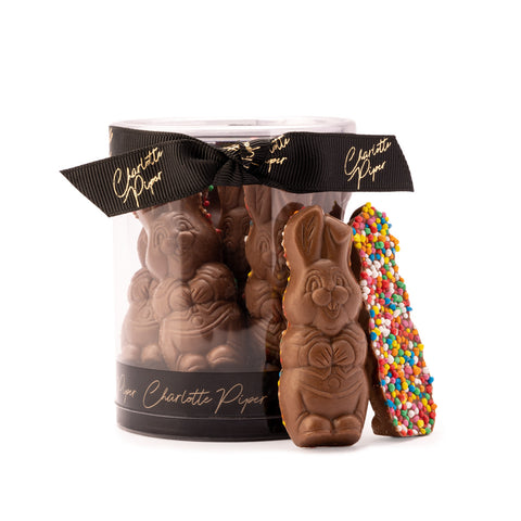 Standing Milk Chocolate Bunny With Sprinkles