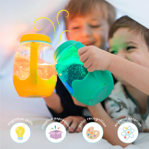 Sensory Play Jar - Aqua