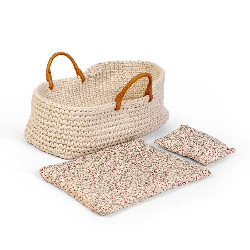 Knitted Basket and Bedding Set