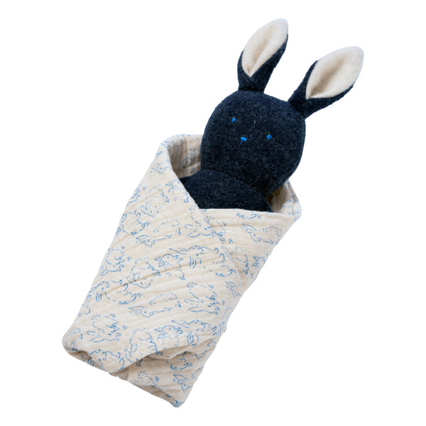 Bunny Burp Cloth & Rattle Plush