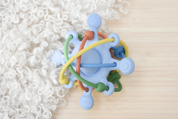 Sensory Space Rattle Teether - Blue