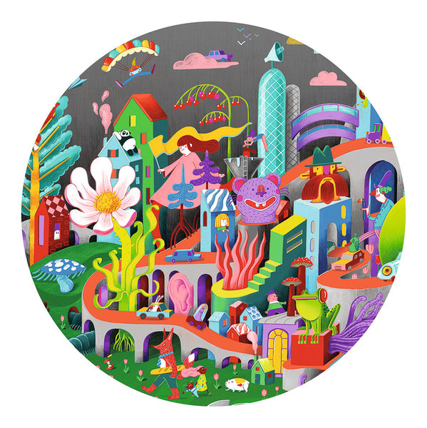 Crazy Town Observation Puzzle 200pc
