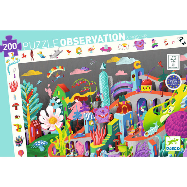 Crazy Town Observation Puzzle 200pc