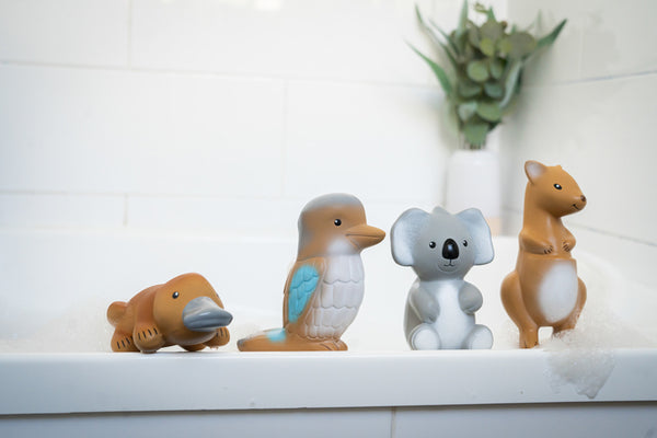 Tikiri Natural Rubber Bath Toy / Teether - Australian Animals