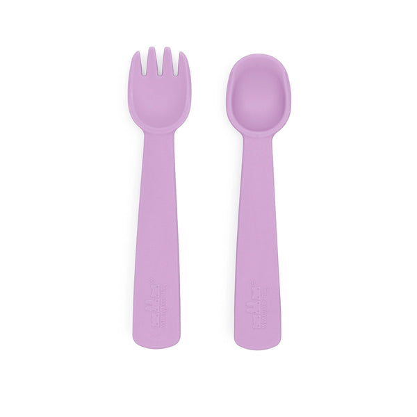 Feedie Fork & Spoon Set - Violet