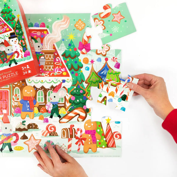 Gingerbread House Floor Puzzle