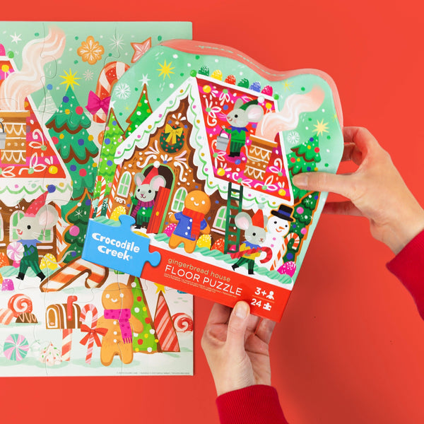 Gingerbread House Floor Puzzle