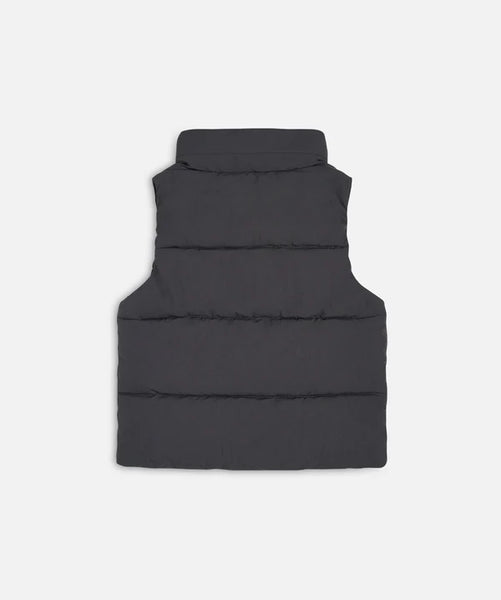 The Chester Puffer Vest - Washed Black