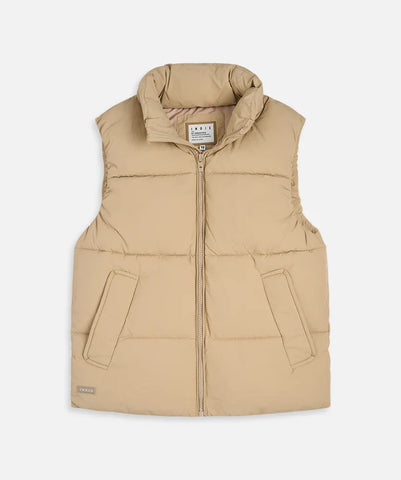 The Chester Puffer Vest - Washed Stone