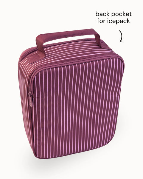 Large Insulated Lunch Bag - Ruby