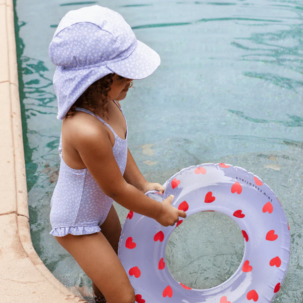 Swim Ring - Lila Hearts 55cm