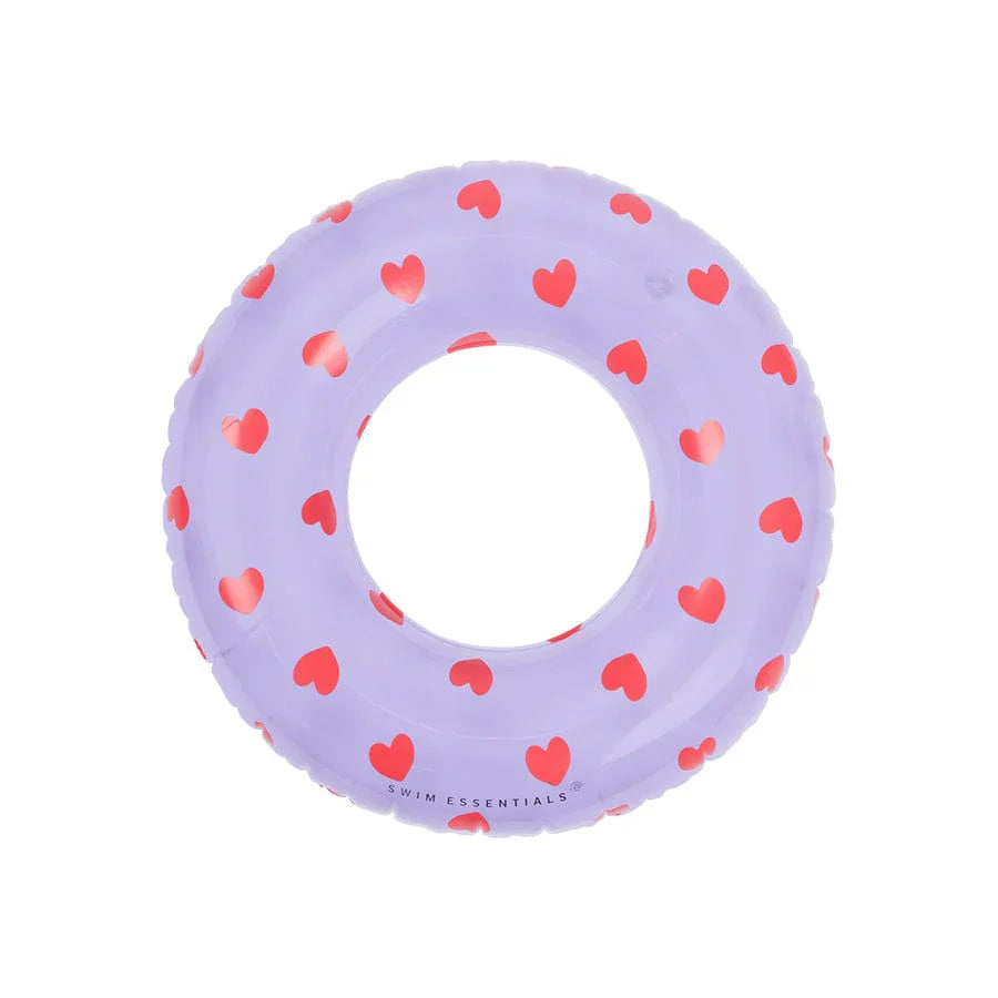 Swim Ring - Lila Hearts 55cm
