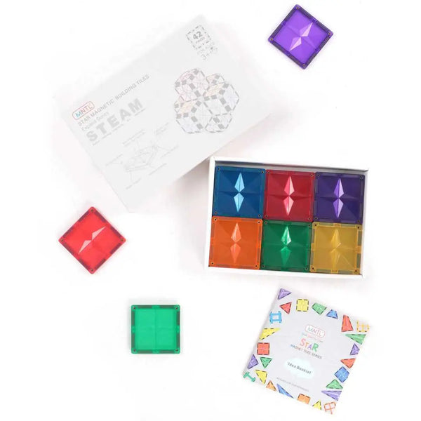 Magnetic Rainbow Tiles 42pcs