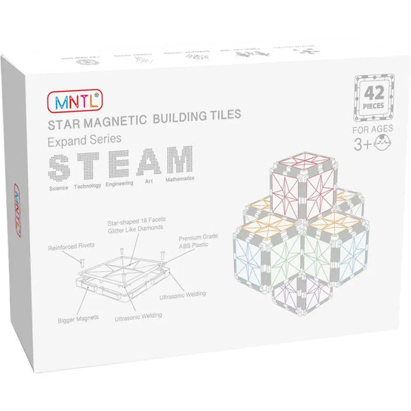 Magnetic Rainbow Tiles 42pcs