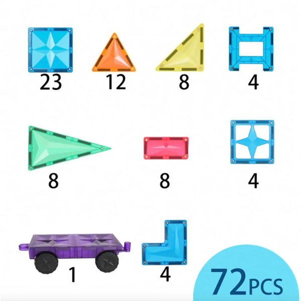 Magnetic Tiles 72pcs