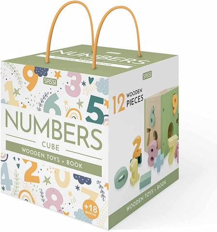 Wooden Numbers & Book Set