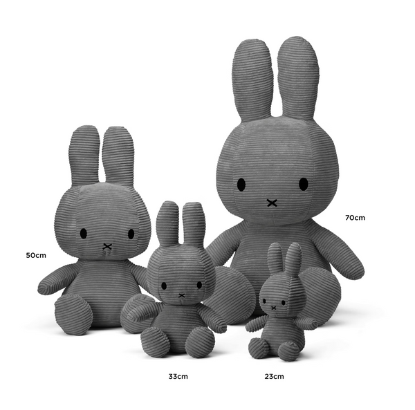 Miffy ECO Corduroy Grey 70cm