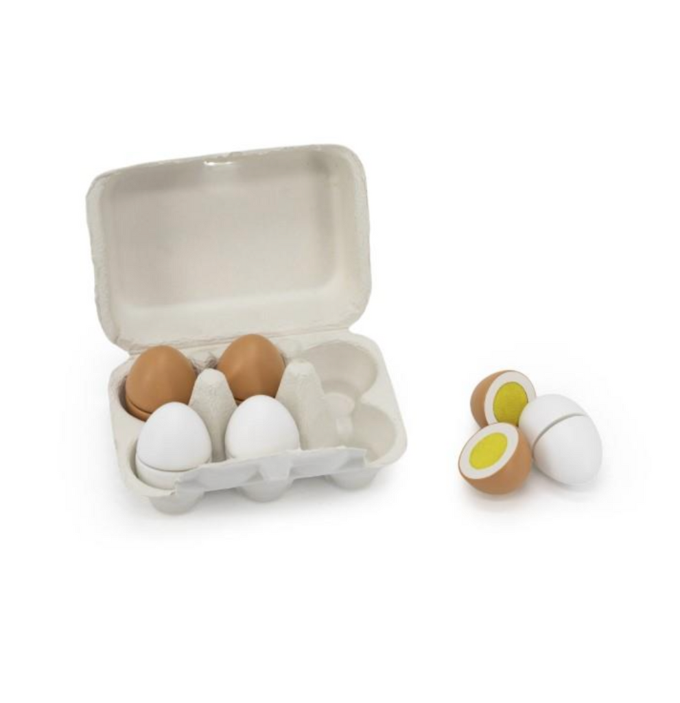 Wooden Egg Set Of 6