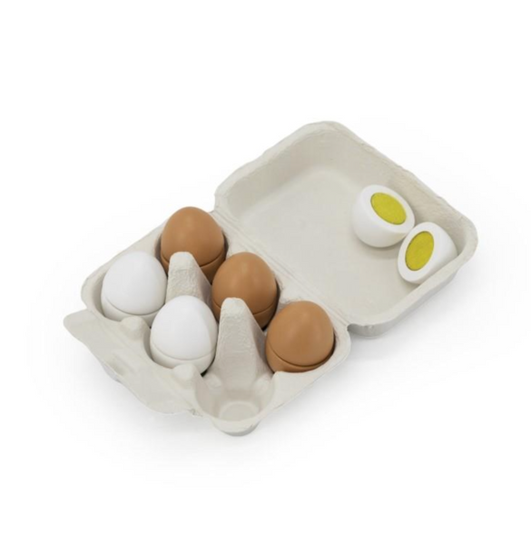 Wooden Egg Set Of 6