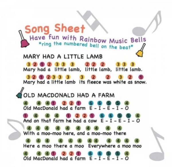 Rainbow Desk Bells