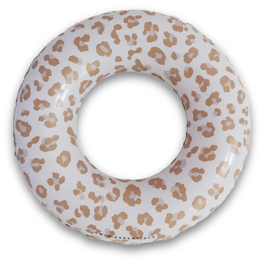 Swim Ring - Beige Leopard 90cm