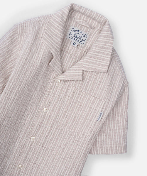 The Calesta Shirt - Buckwheat/Cream