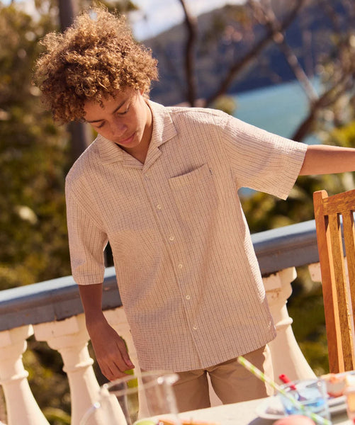 The Calesta Shirt - Buckwheat/Cream