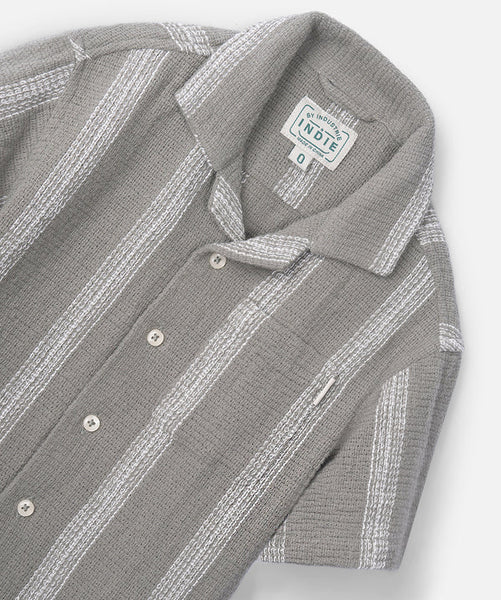 The Cefalu SS Shirt - Olive/White