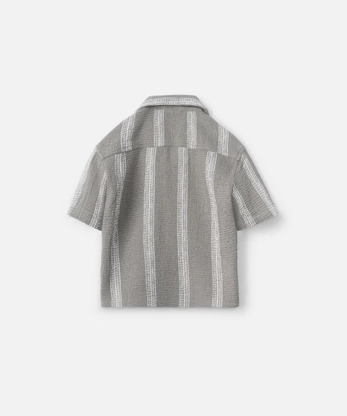 The Cefalu SS Shirt - Olive/White