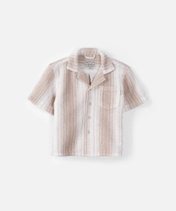 The Lago's SS Shirt - Mustard/Off White