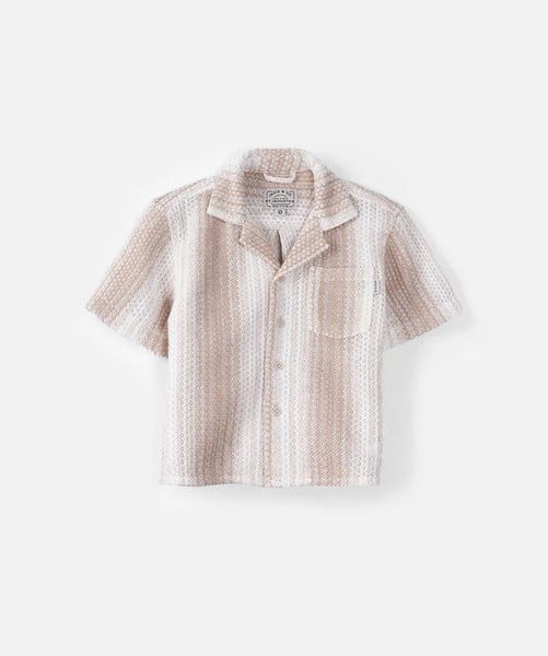 The Lago's SS Shirt - Mustard/Off White