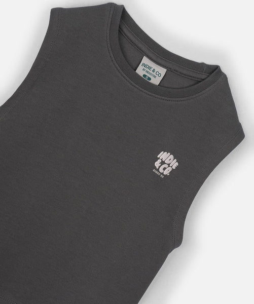 The Union Muscle Tee - Dark Fern