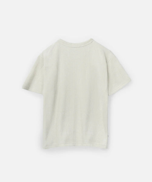 The Veneto Waffle Tee - Glacier