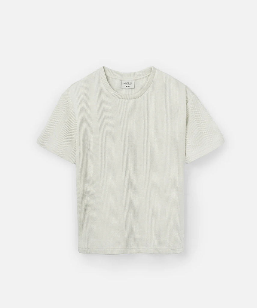 The Veneto Waffle Tee - Glacier