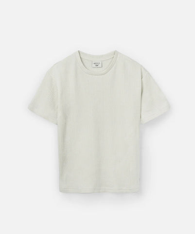 The Veneto Waffle Tee - Glacier