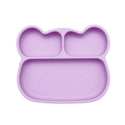 Bear Stickie Plate - Violet