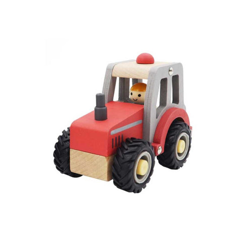 Wooden Vehicle - Red Tractor