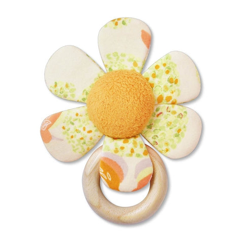 Flower Rattle - Yellow