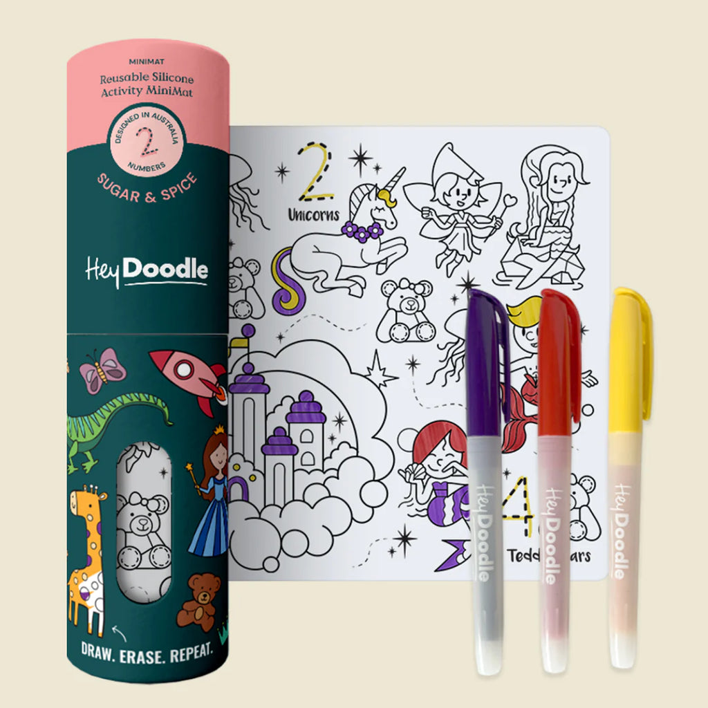 Sugar & Spice Mini Colouring & Doodle Mat image 0