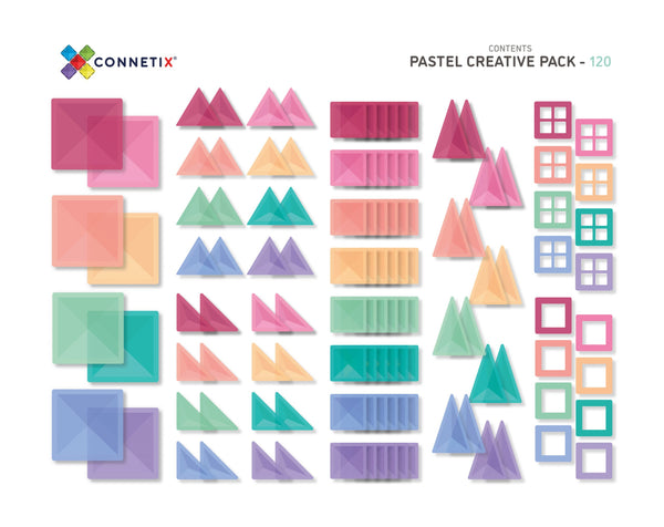 Connetix Pastel 120pc Creative Pack