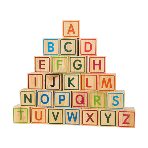 ABC Blocks 9cm – Little I&O Wooden Toys Educational Games More