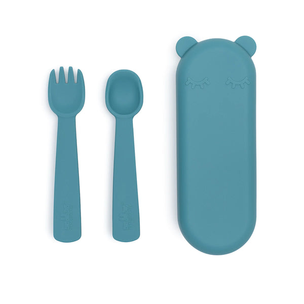 Feedie Fork & Spoon Set - Dusk Blue