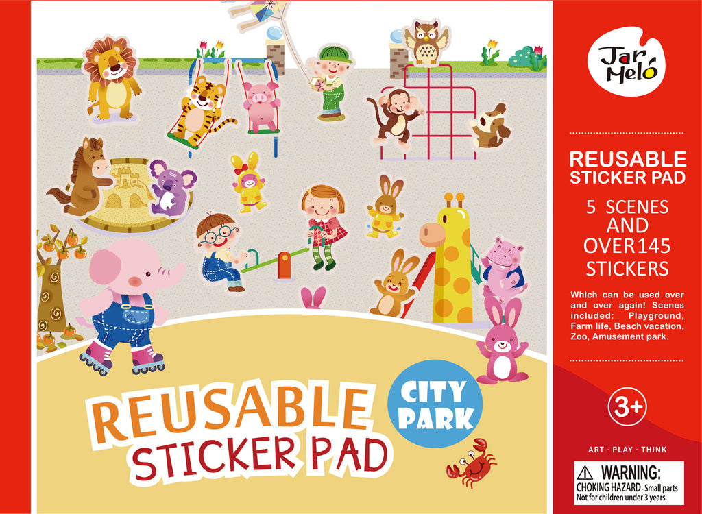 Reusable Sticker Pad - City Park