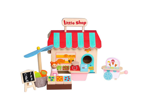 Wooden Little Shop Playset