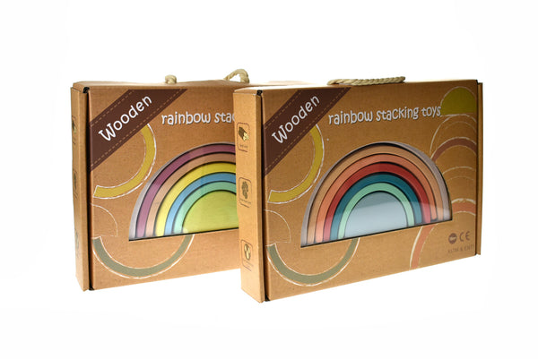 Wooden Pastel Rainbow