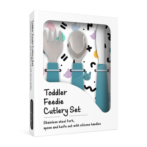 Toddler Feedie Cutlery Set - Blue Dusk