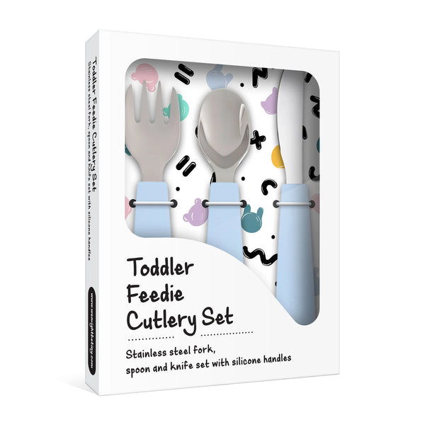 Toddler Feedie Cutlery Set - Powder Blue