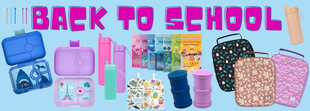 Everything for back to school from lunchboxes, drink bottles, insulated lunch bags and more!